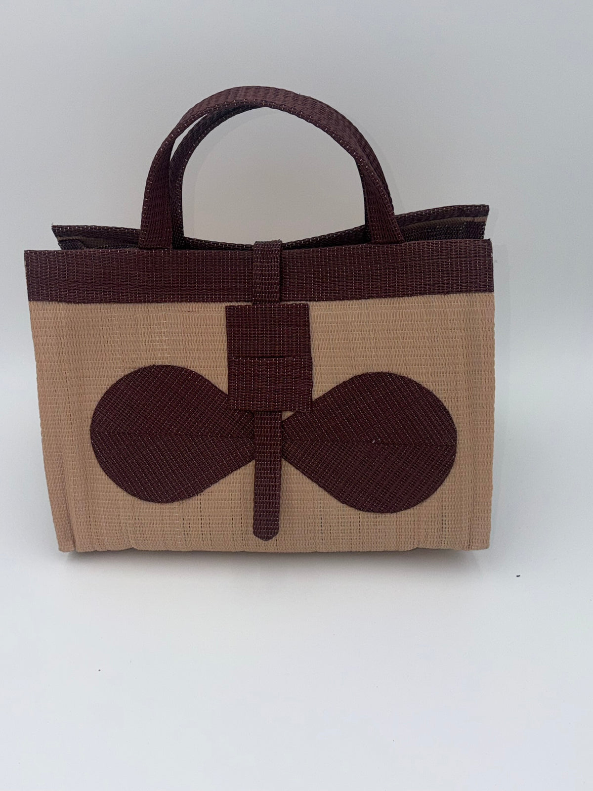 Metallic Large handwoven tote bag by SCRUBIES in Grey,Pink,White,Green,Black with Solid design and Bow accent pattern