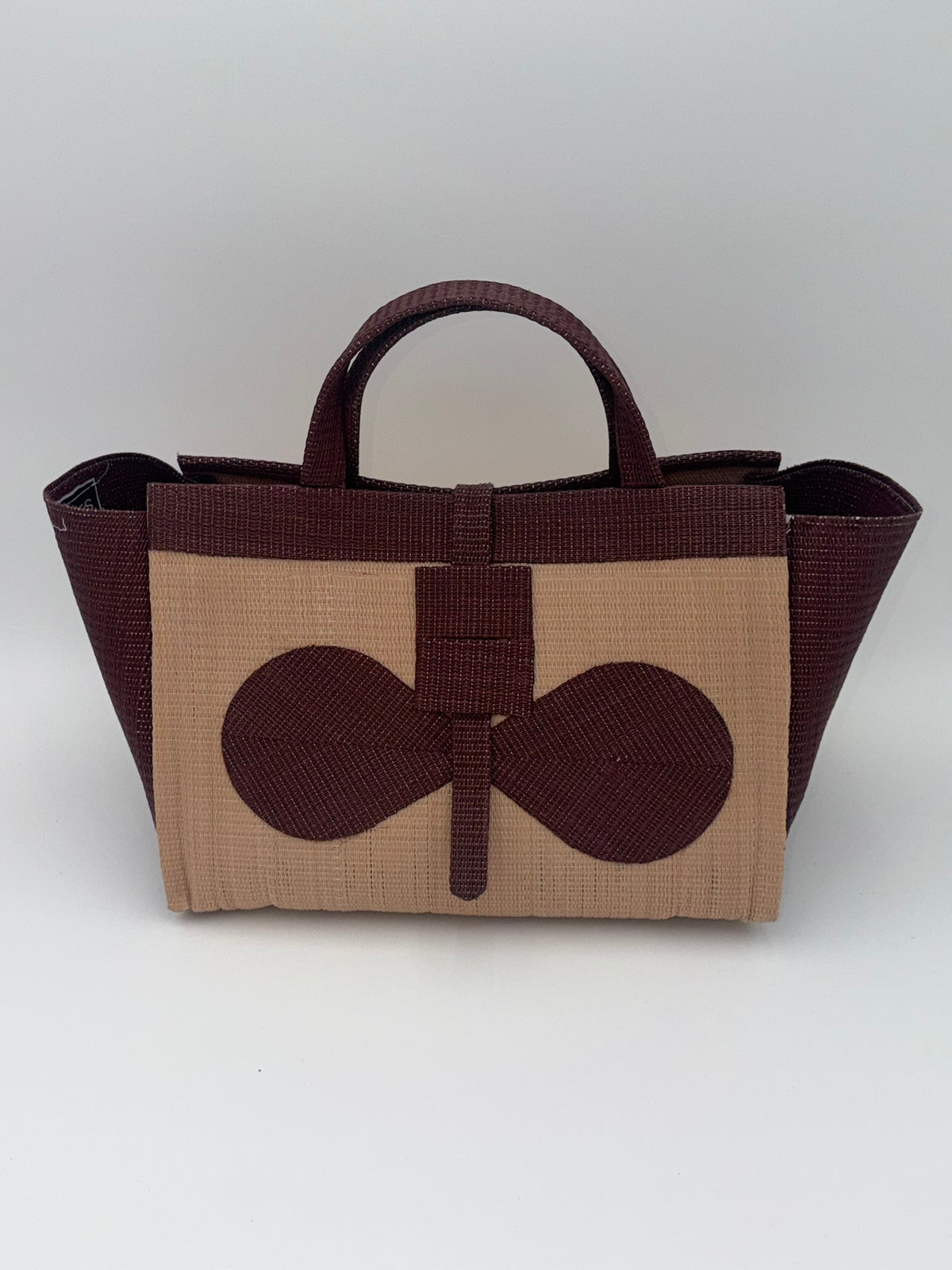 Metallic Large handwoven tote bag by SCRUBIES in Grey,Pink,White,Green,Black with Solid design and Bow accent pattern