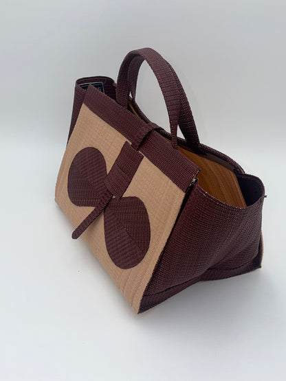 Metallic Large handwoven tote bag by SCRUBIES in Grey,Pink,White,Green,Black with Solid design and Bow accent pattern
