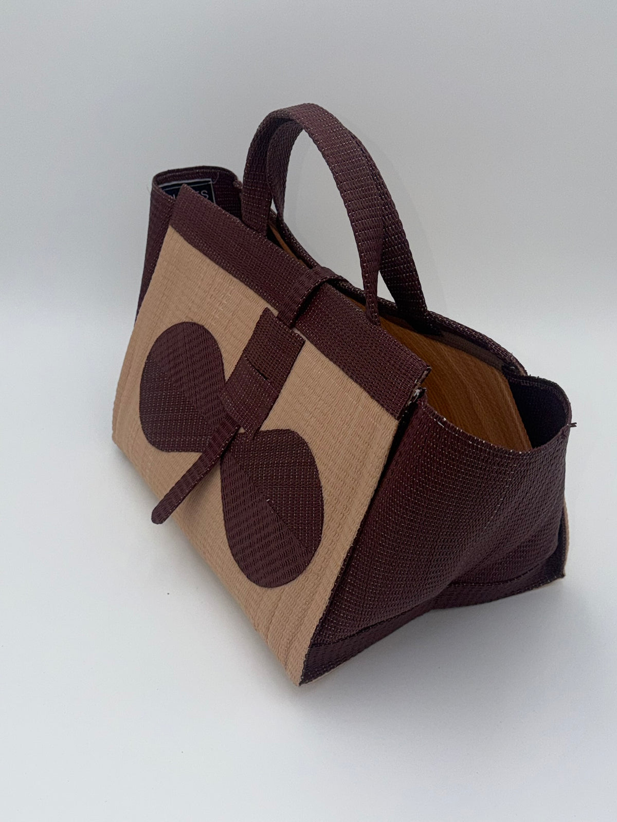 Metallic Large handwoven tote bag by SCRUBIES in Grey,Pink,White,Green,Black with Solid design and Bow accent pattern