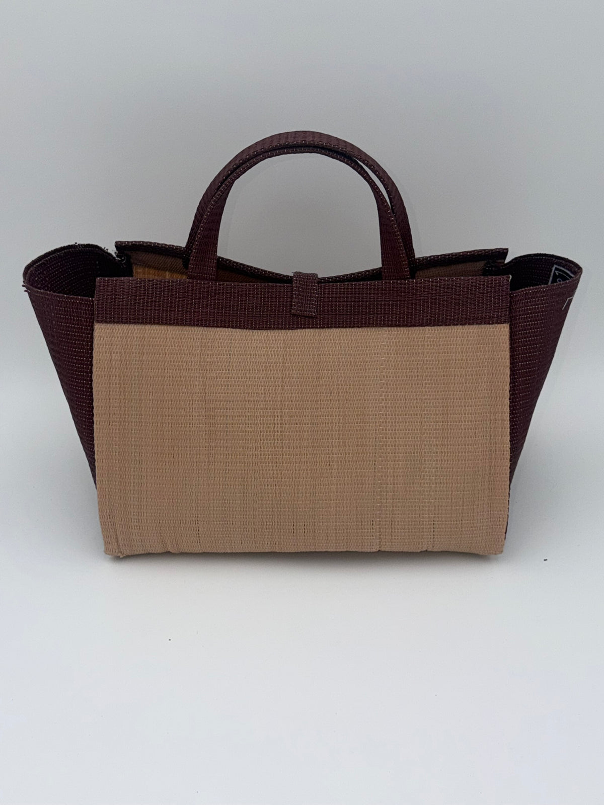 Metallic Large handwoven tote bag by SCRUBIES in Grey,Pink,White,Green,Black with Solid design and Bow accent pattern