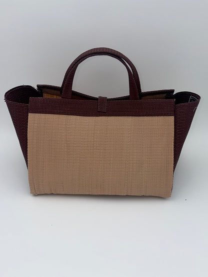 Metallic Large handwoven tote bag by SCRUBIES in Grey,Pink,White,Green,Black with Solid design and Bow accent pattern