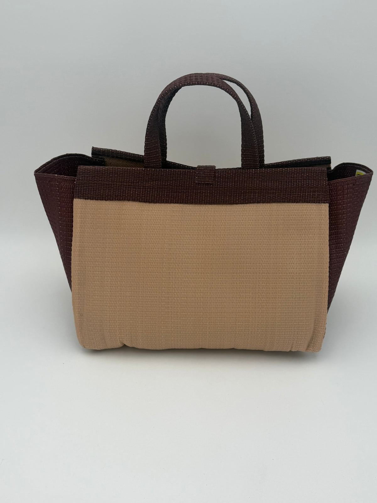 Midnight Medium  handwoven tote bag by SCRUBIES in Black,Gray with Solid design and Love accent pattern